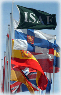 Einige Flaggen der an ISAF beteiligten Nationen