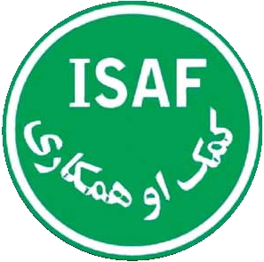 Das Logo der ISAF